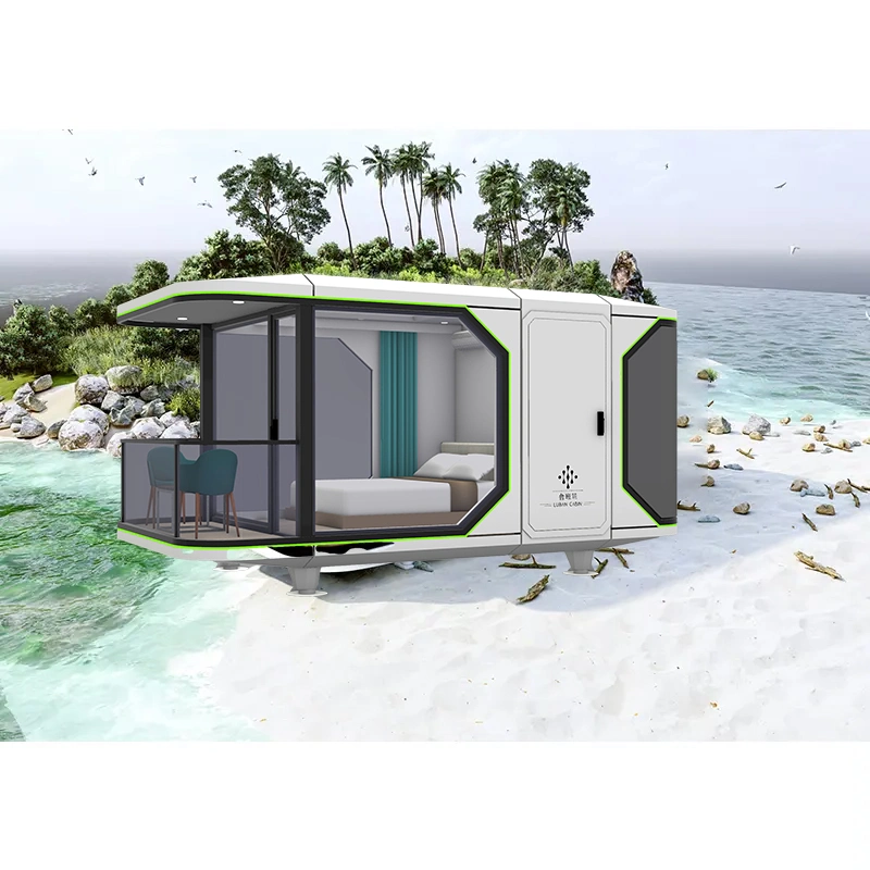 Portable Prefab House Modular Frame Modern Space Capsule Style Camping House Outdoor Mobile Capsule House