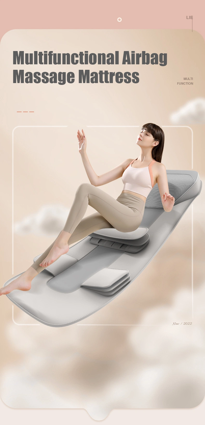 OEM Hot Compress Whole Body Airbag Car Massage Cushion Electric Massage Mattress