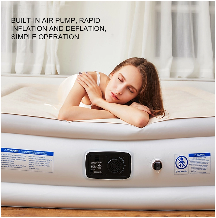 High Quality Fast Inflation Airbed Floding Single Inflatable Air Mattresses Bed
