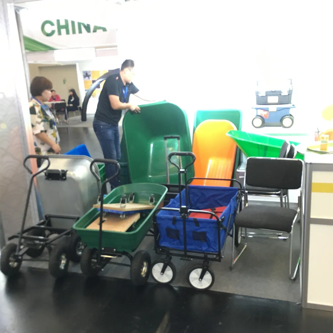 Folding Wagon Utility Carts with Wheels and Rear Storage