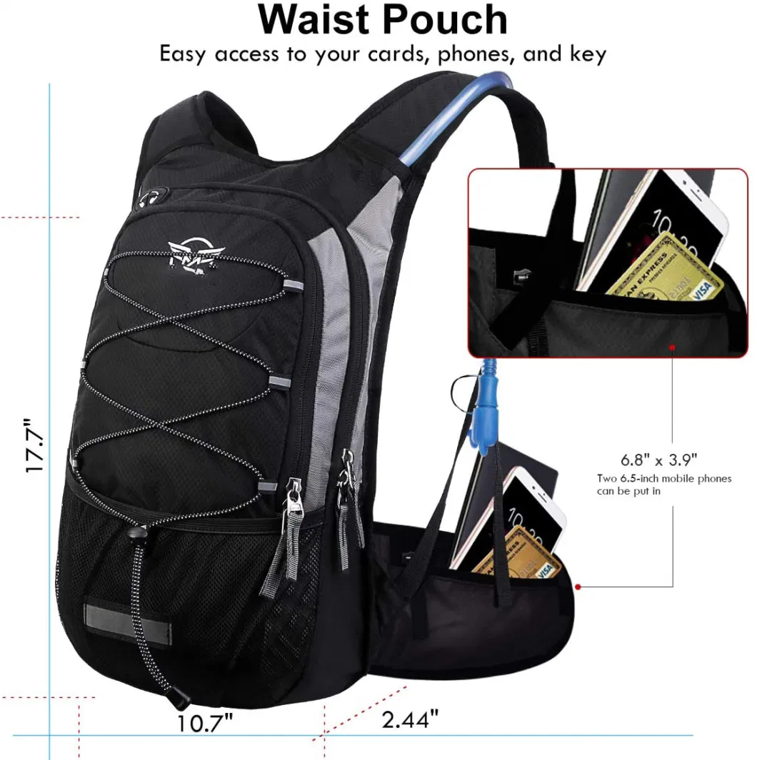 Professional Factory Custom High Quality Lightweight Gym Sport Trail Running Hydration Backpack