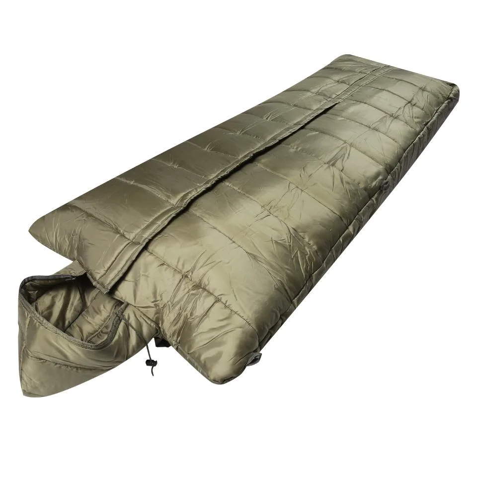 Outdoor Camping Waterproof 210t Lightweight Camping Green Combat Training Tactical Sleeping Bag