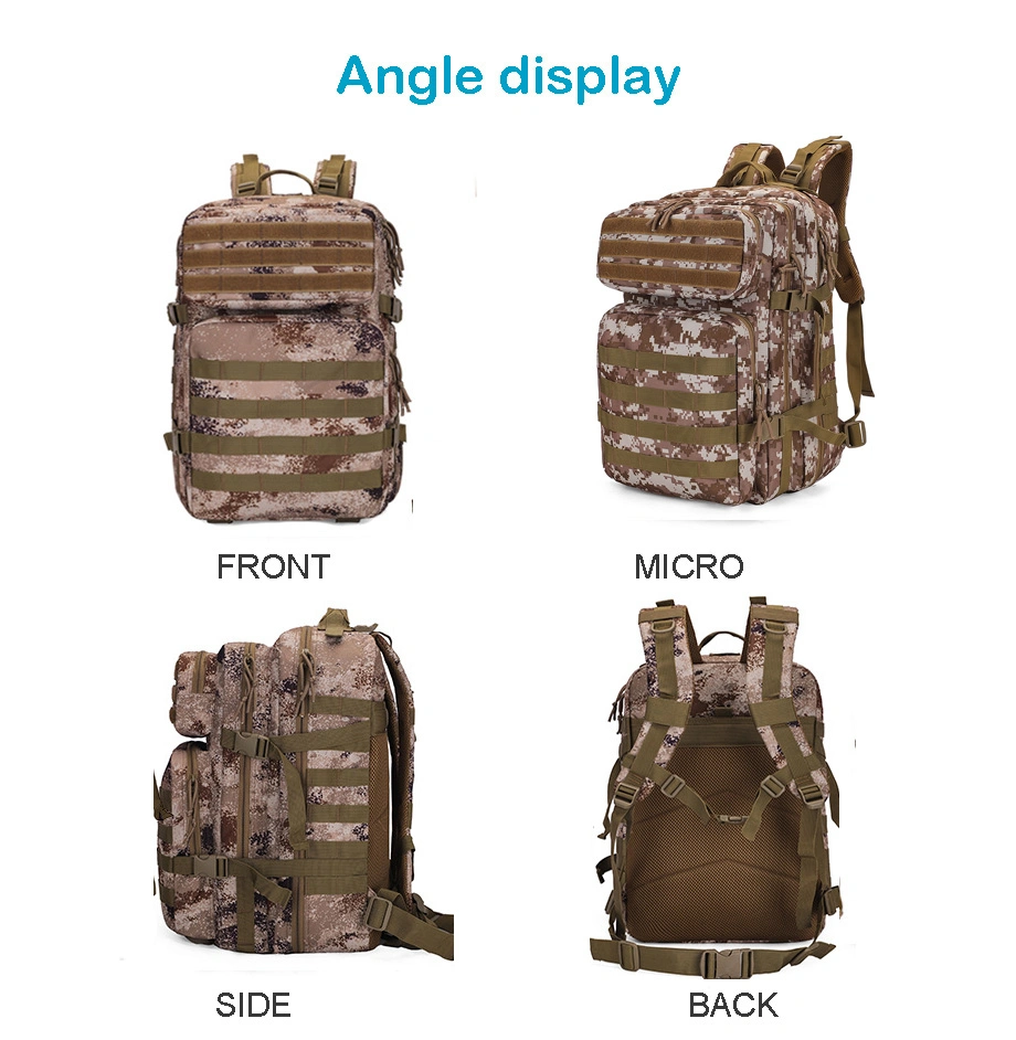 3p Camo Travel Gym Duffel Bags Hiking Camping Waterproof Men Tactical Backpack