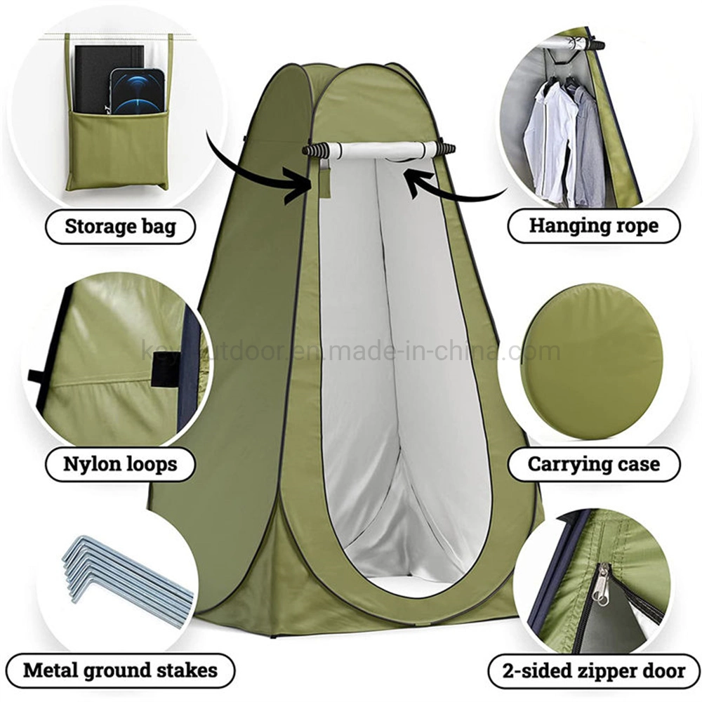 Portable Pop up Camping Tents Privacy Shelfter Canopy Awning Shower Tent for Hiking Beach Outdoor Toilet Shower Bathroom