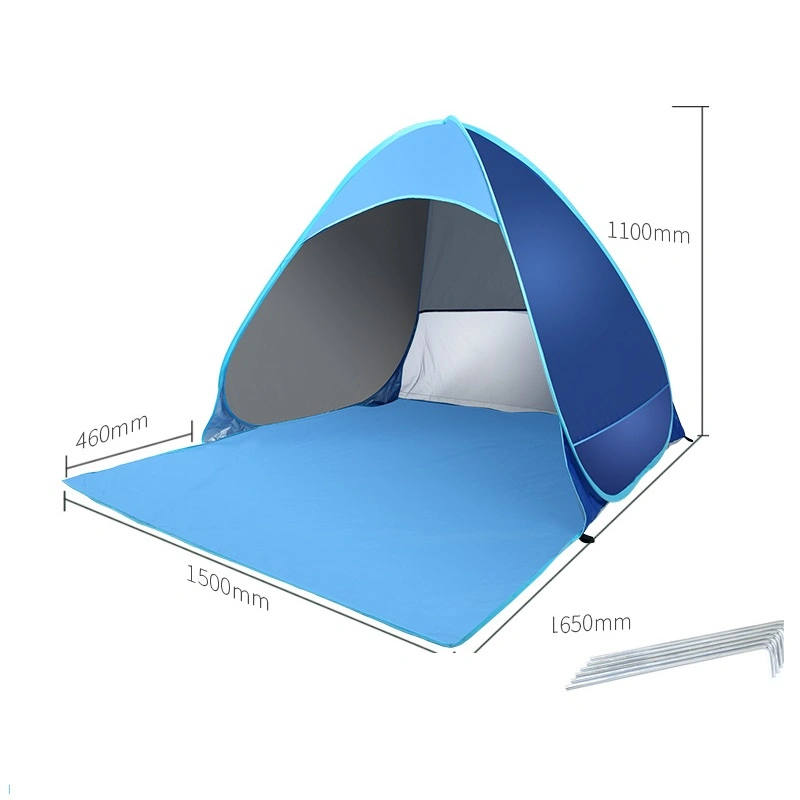 UV Protection Auto Canopy Beach Sun Shelter Shade Cabana for Outdoors Pop up Baby Beach Tent Portable Wyz16770
