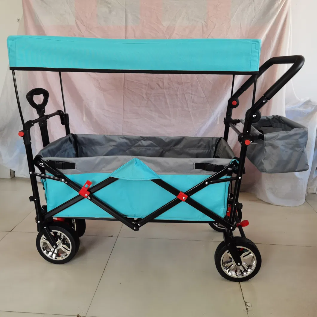 Multi Function Wagon Outdoor Garden Cart Folding Camping Cart Garden Wagon 4 Wheel