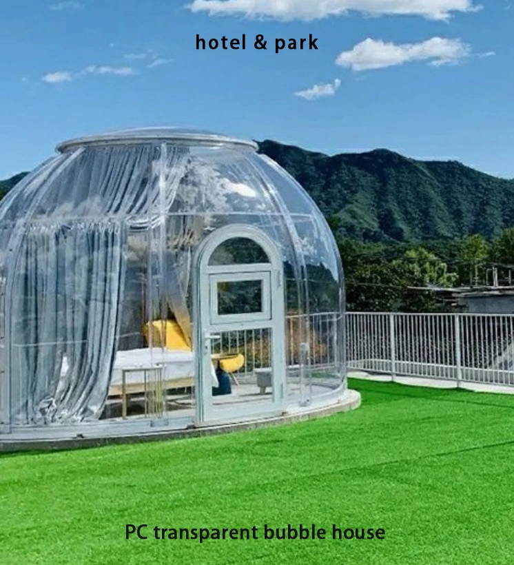 Factory Custom Outdoor Polycarbonate Transparent Outdoor Yurt Luxury Dome Resort Luxury Camping