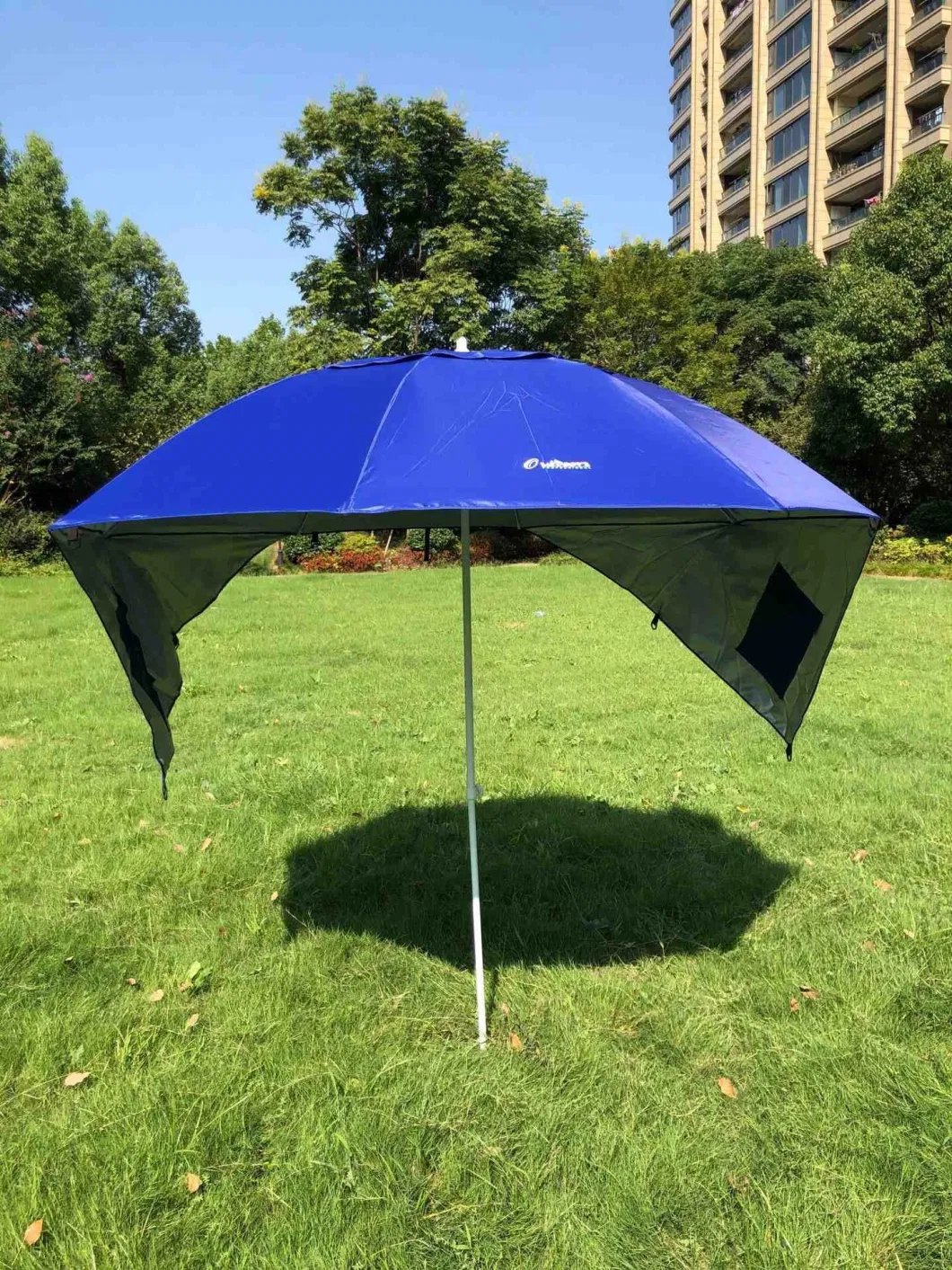 Sea Umbrella Beach Shelters Camping Large Sun Canopy Beach Umbrella with Silver Coating