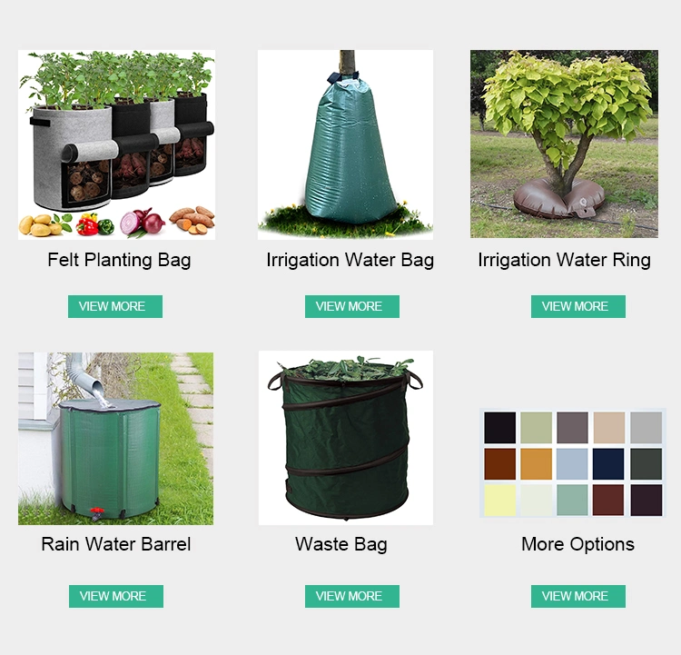 20 Gallon Slow Release Tree Watering Bags &amp; Rings, Drip Irrigation Bag for Newly Planted or Established Trees