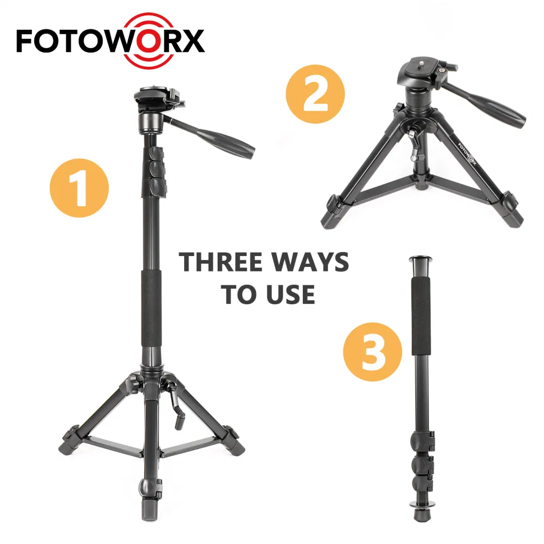 Fotoworx 2-in-1 Camera Tripod Monopod for Smartphone