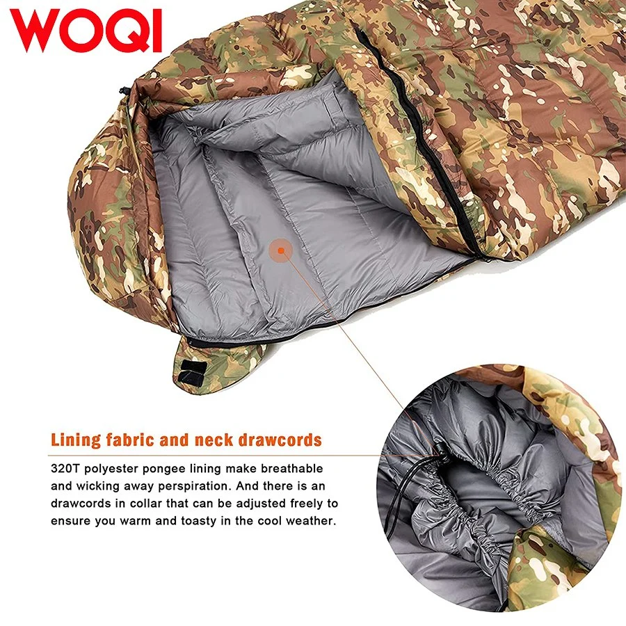 Woqi Waterproof Down Camping Ultralight Wearable Sleeping Bags for Very Cold Weather