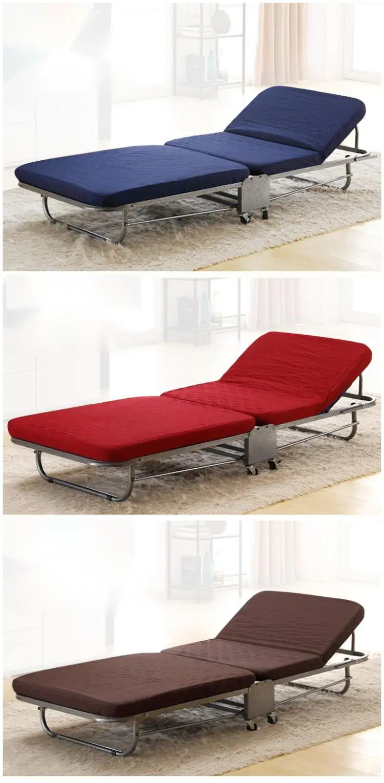 Modern Office Furniture Outdoor Steel Metal Iron Folding Camp Bed