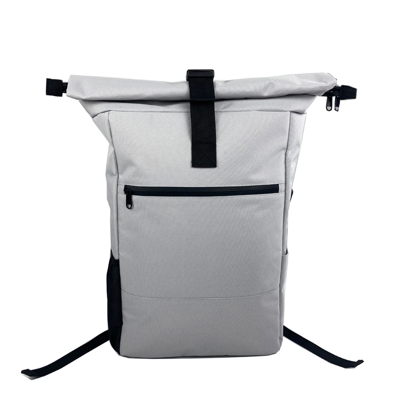 Waterproof Laptop Bag Roll Top Recycled Backpack with USB Charging Port