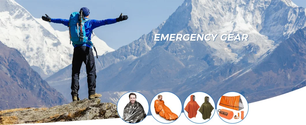 Wholesale Emergency Thermal Survival Weatherproof Sleeping Bag / Bivvy Bag Survival Gear for Outdoor Use