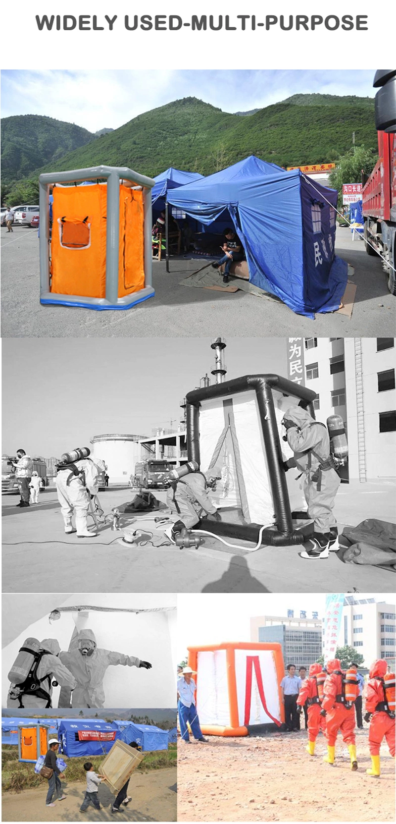Portable Inflatable Decontamination Decon Tent for 1 Man