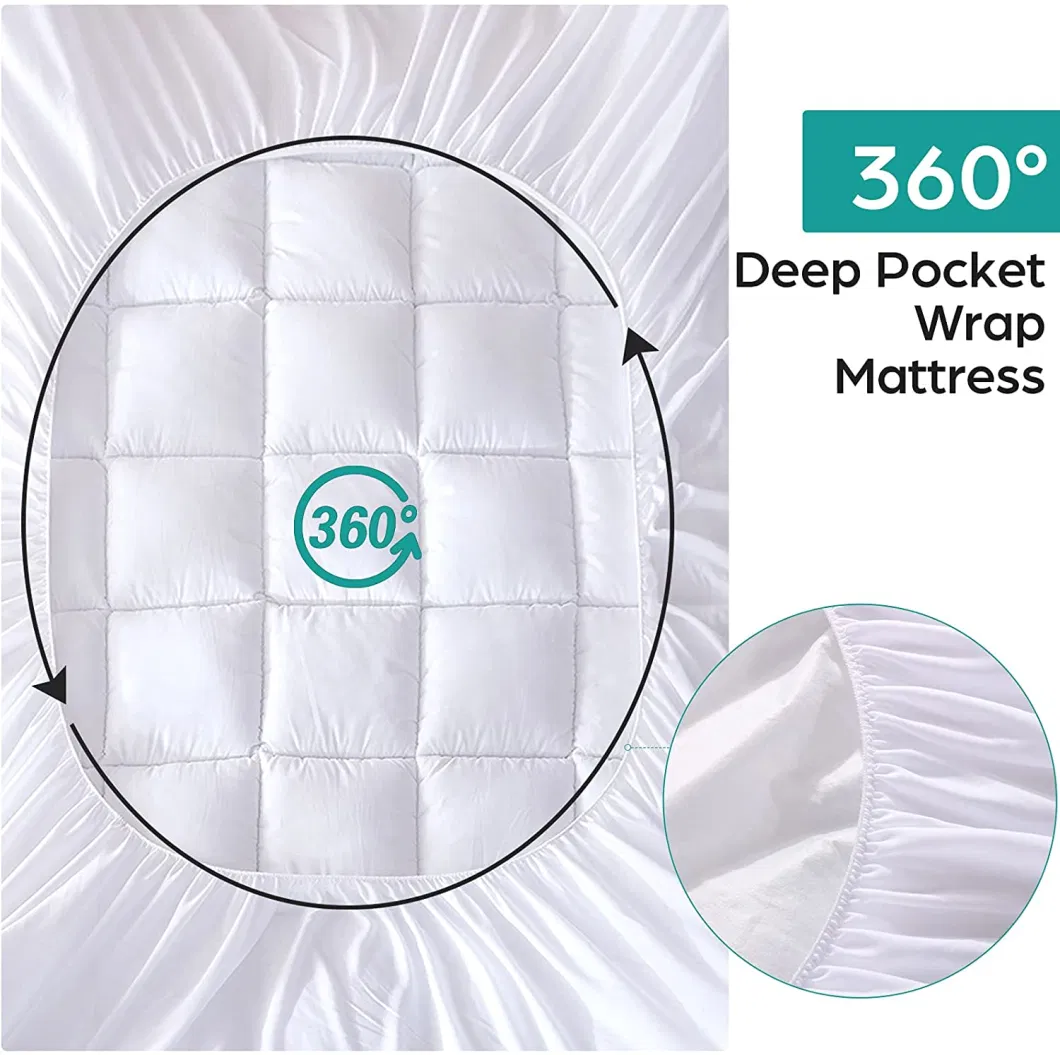 Hot Sale Waterproof Mattress Pad Cotton Cover Down Alternative Quilted Mattress for Hotel Home