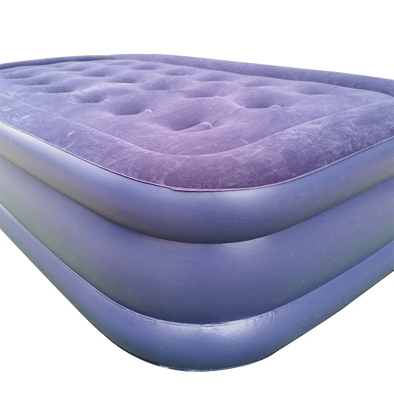 Twin Size Air Bed, Upgraded Inflatable Blow up Bed Air Mattress with Storage Bag