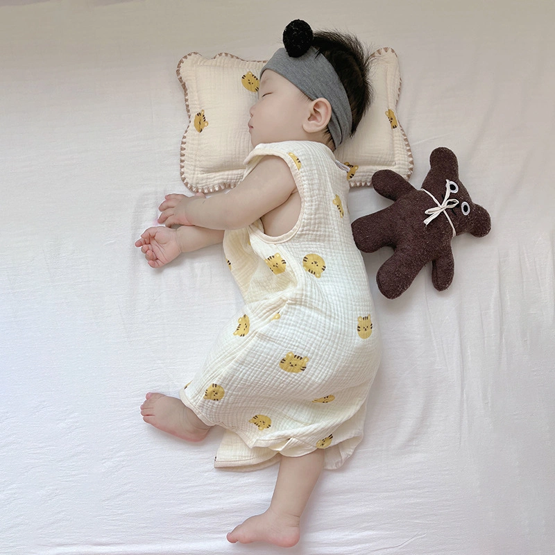 100% Jersey Cotton Sleeping Bag Sleeveless Sleeping Sack Newborn Wearable Knitted Baby Sleeping Bag