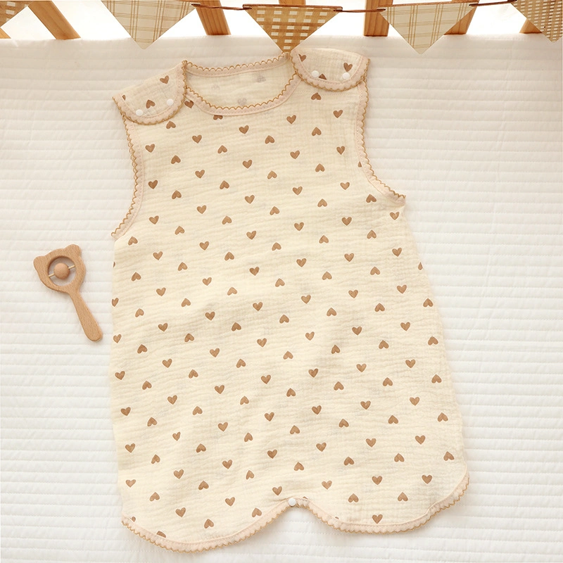 100% Jersey Cotton Sleeping Bag Sleeveless Sleeping Sack Newborn Wearable Knitted Baby Sleeping Bag