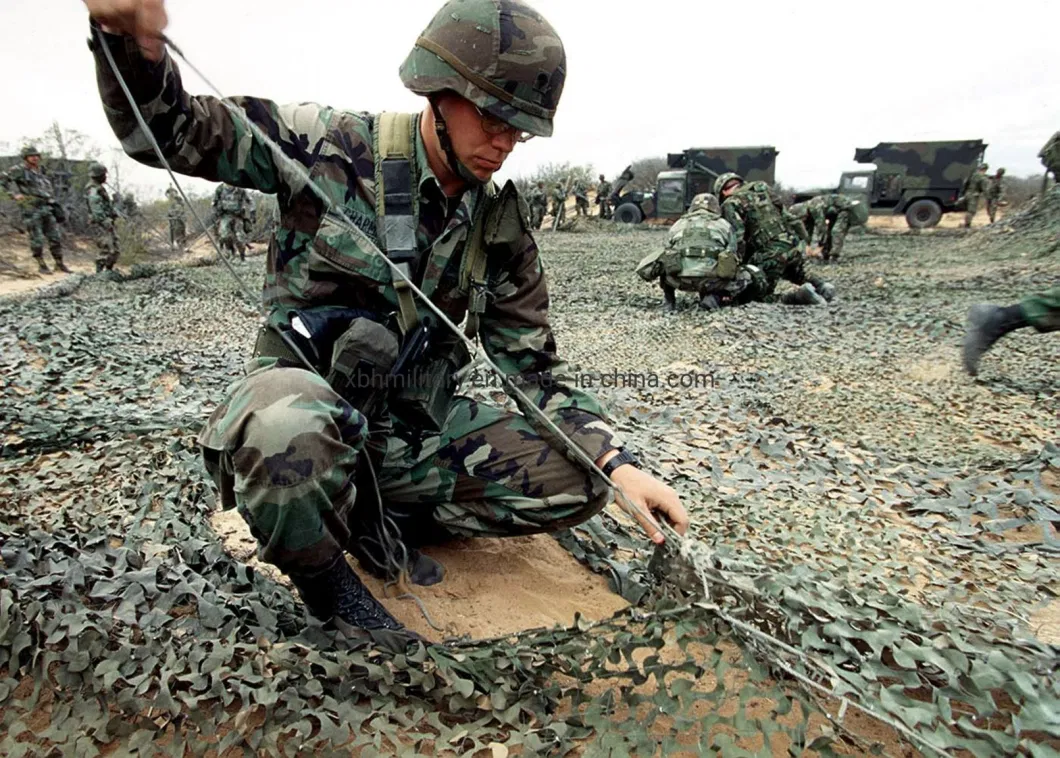Anti Radar Fire Retardant Near Infared Camouflage Net for Tactical Use