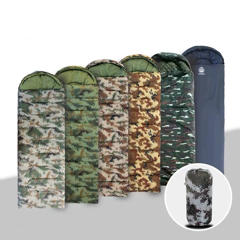 Waterproof Army Style Camp Camouflage 3.5kg Below Zero 20 State Reserve Emergency Green Military Style Sleeping Bags Winter Troops Style Relief Camping Bag