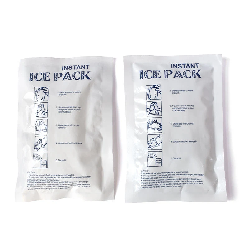 Disposable Custom First Aid Medical Non Toxic Ice Wraps Ice Bags Instant Cold Pack