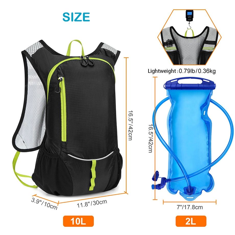 Cycling Hydration Bag with 2L Water Bladder Custom Logo Hiking Water Backpack