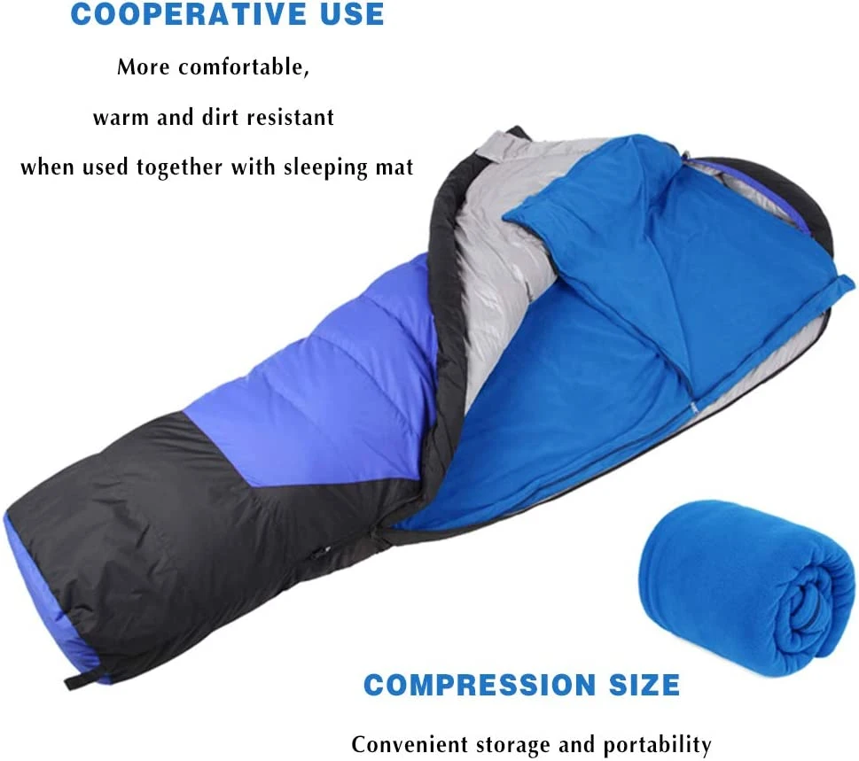 Woq Fleece Sleeping Bag Outdoor Liner Four Seasons Adult Camping Indoor Hotel