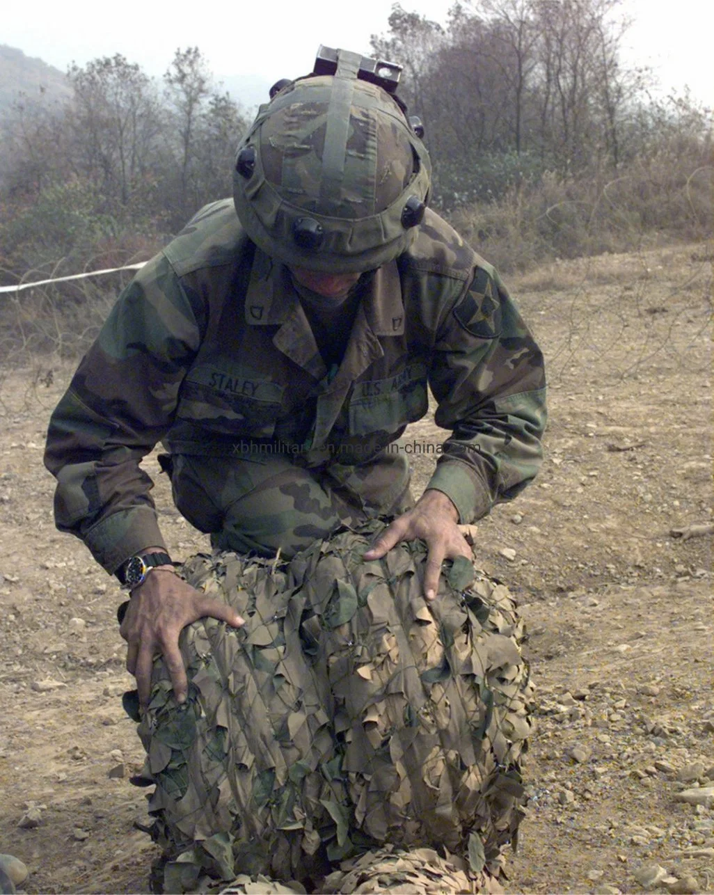 Anti Radar Fire Retardant Near Infared Camouflage Net for Tactical Use