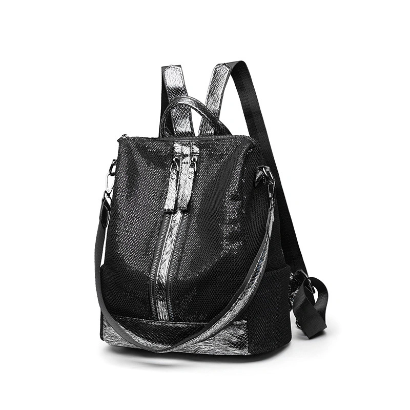(WD7081) Safari Backpack Small Hiking Backpack Best Carry on Backpack Black Rucksack