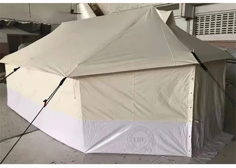 China Emergency Relief Tent United Nations Cooling Instant Easy up Cheapest 4X4m Single Layer Cooling Instant Easy up Rain Fly Tarp Humanitarian Shelter Tent