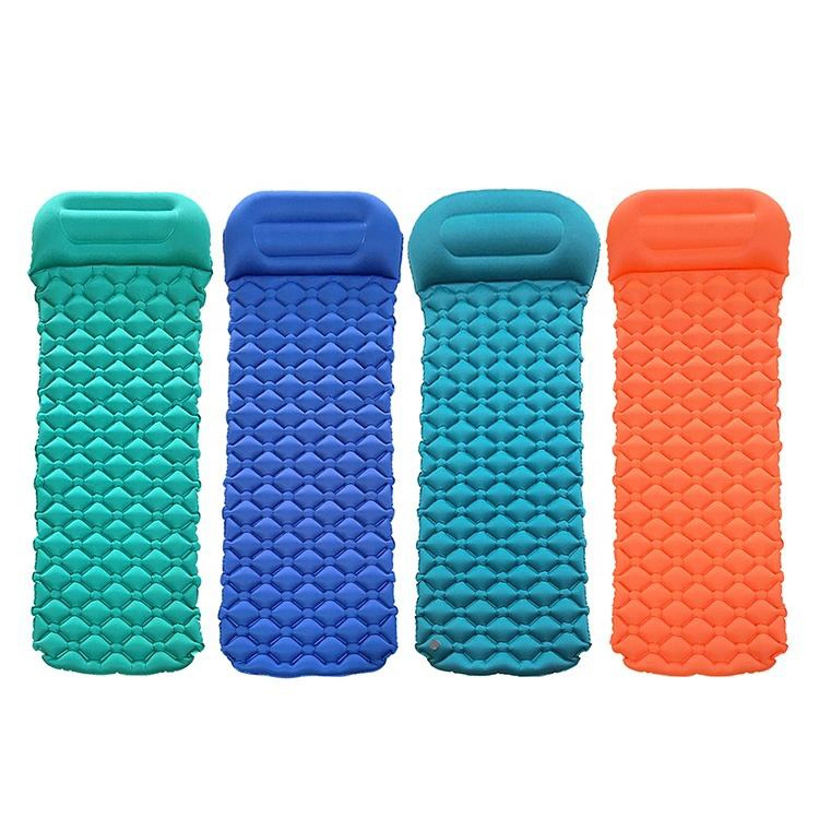 Sleeping Pad for Camping Ultralight Inflatable Sleeping Mat with Built-in Foot Pump