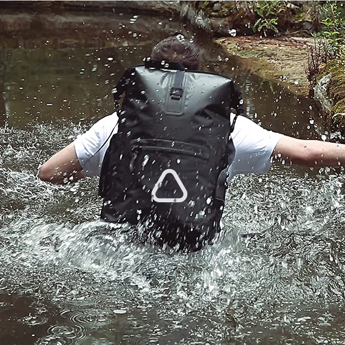 Camping Hiking Dry Bag Backpack 35L Waterproof 500d PVC Tarpaulin Splash Proof Laptop Rucksack Rolltop Drybag for Kayak Camping