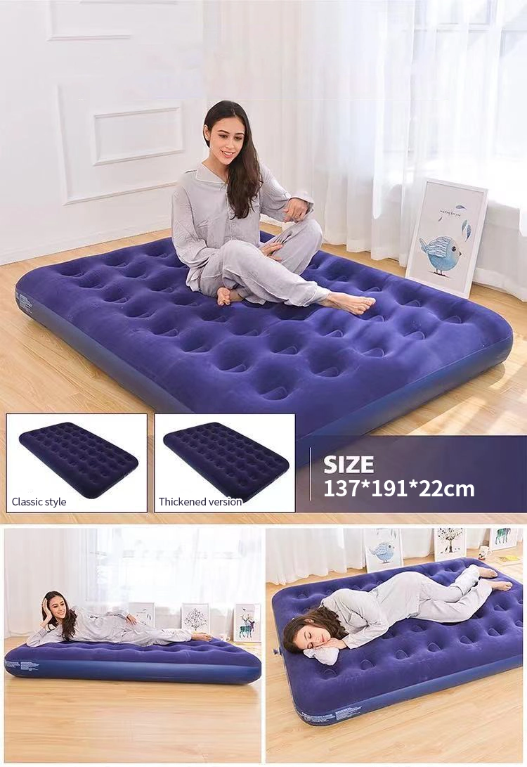 Inflatable Air Mattress for Car Travel Flocking SUV Backseat Air Mattress Wholesale Airbeds