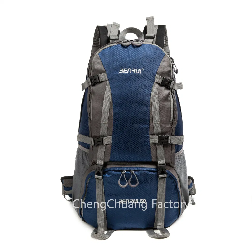 Hot Sale 40L 50L Hiking Trekking Hunting Travel Backpack Mountaineer Bag Outdoor Camping Daypack