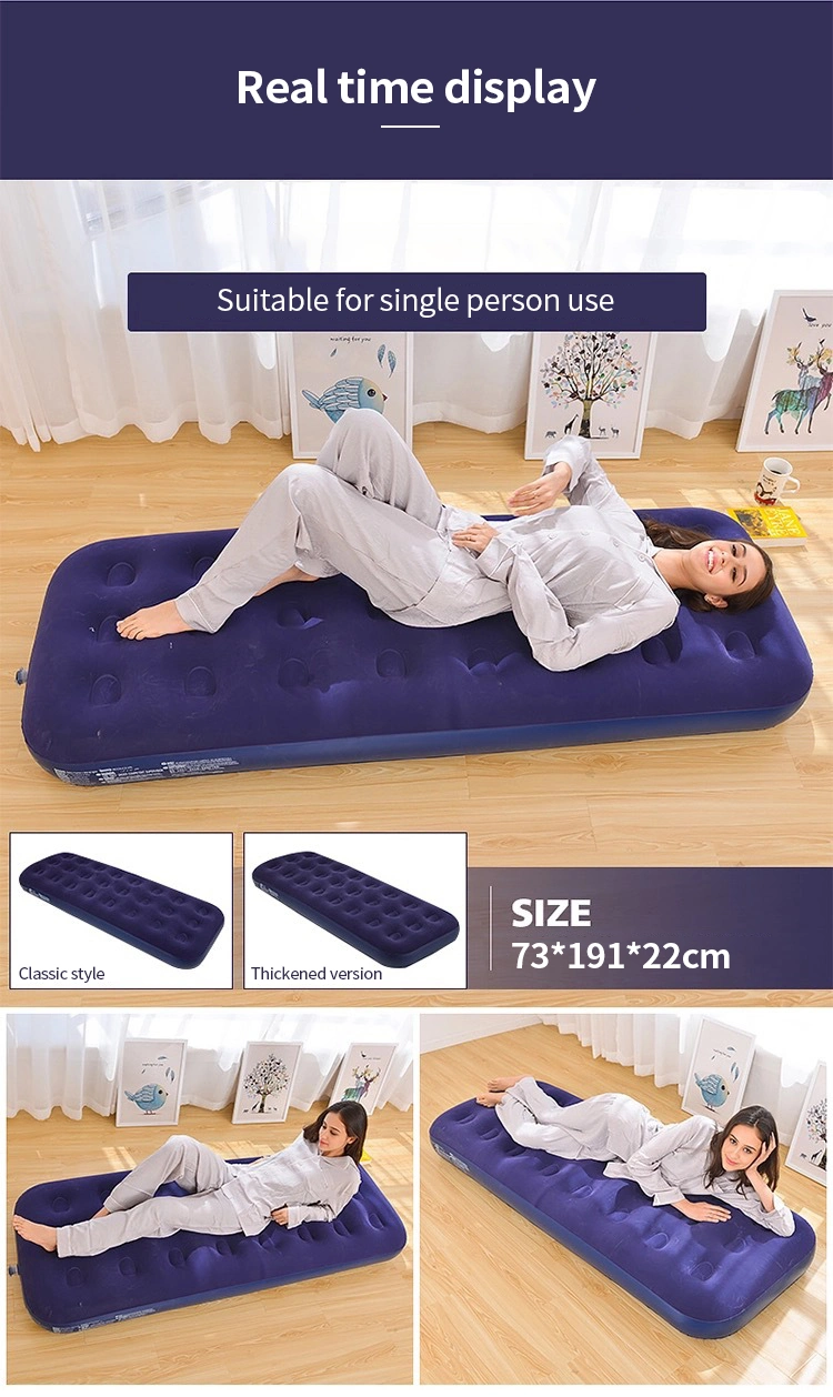 Inflatable Air Mattress for Car Travel Flocking SUV Backseat Air Mattress Wholesale Airbeds