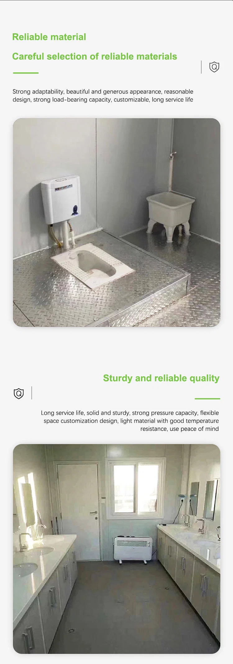 Portable Restroom Trailer Toilet Outdoor Portable Camping Mobile Plastic Toiletsfor Sale