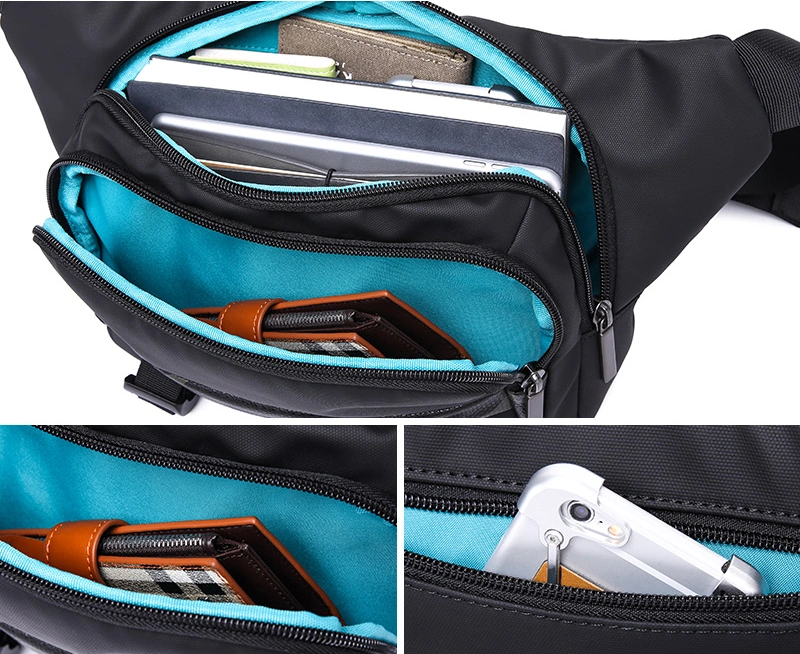 Fashion Men Outdoor Sports Single Shoulder Leisure Travel Running Cycling Riding Hiking Fanny Waist Bag Pack (CY5828)