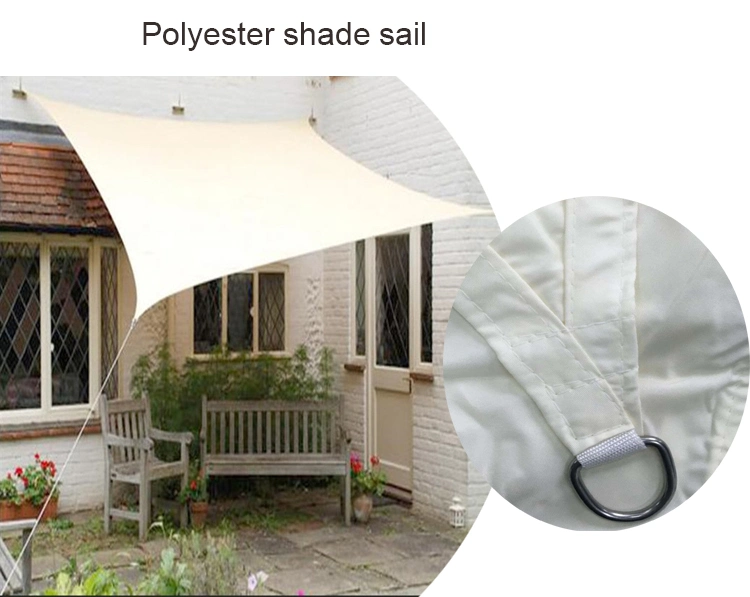 Waterproof Sun Shade Sail with LED Light, Sunshade Canopy Polyester Oxford Fabric with UV Protection 95% for Outdoor Terraces Balcony Swimming Pool Garden
