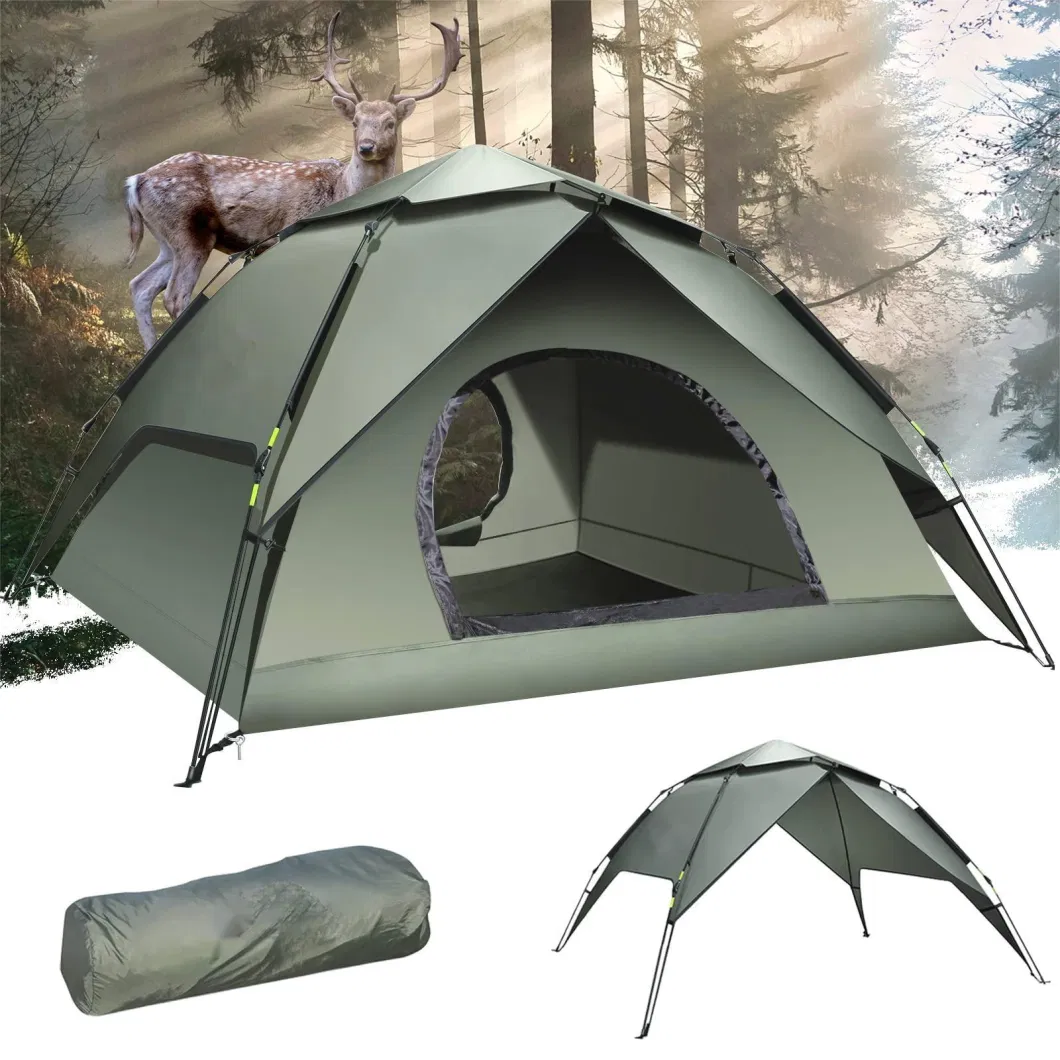 Hiking Backpacking Automatic Dome Camping Double-Layer Waterproof Family Instant Pop-up Tents