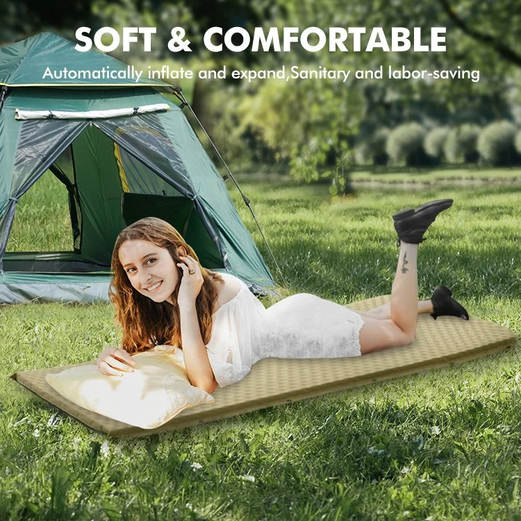 Self Inflating Sleeping Pad - Durable Camping Mattress Connectable with Multiple Lightweight Sleeping Mats