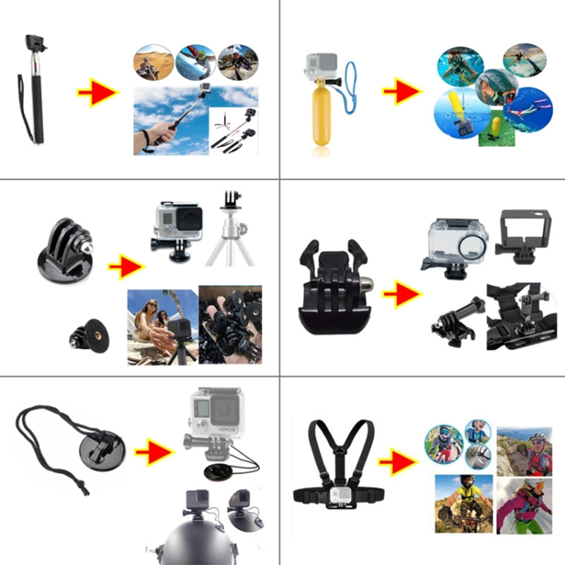 50-in-1 Action Camera Accessory Kit Compatible Action Camera Video Camera &amp; Accessories Bl15495