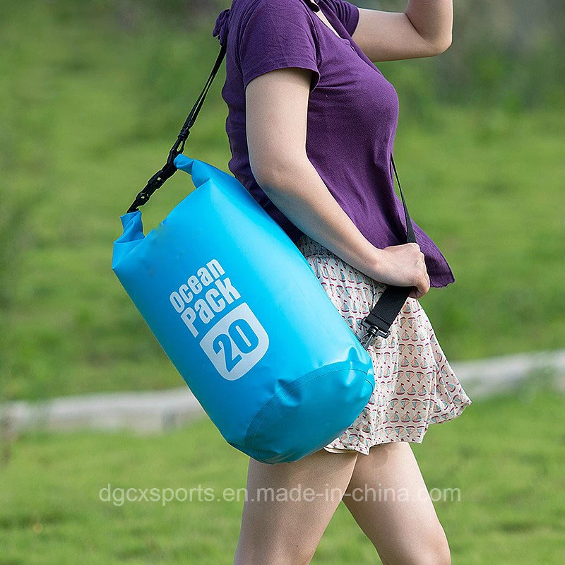 Custom Logo Brand Hiking Camping Floating 500d Outdoor PVC Waterproof Wet Dry Bag Backpack