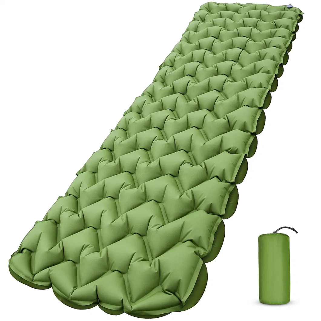 Custom Ultralight Portable Outdoor Inflating Mats Air Mattress PVC Sleeping Pads for Camping