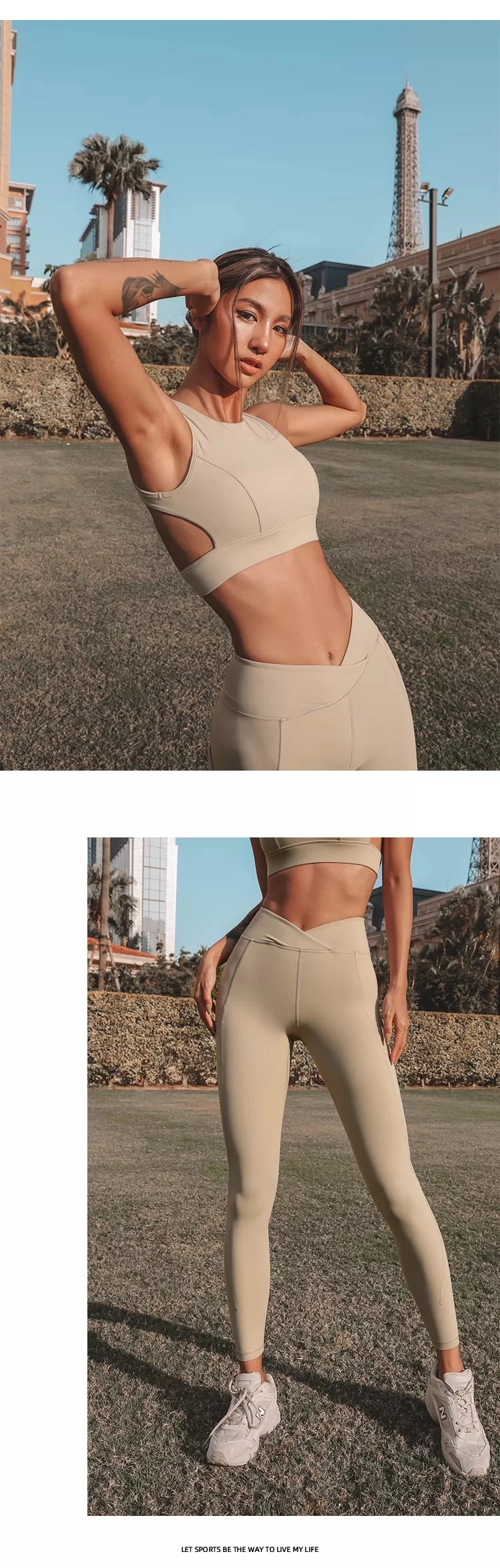 Original Designs Sports Wear Women&prime;s Yoga Fitness Gym Set Breathable Squat Proof Yoga Wear Leggings