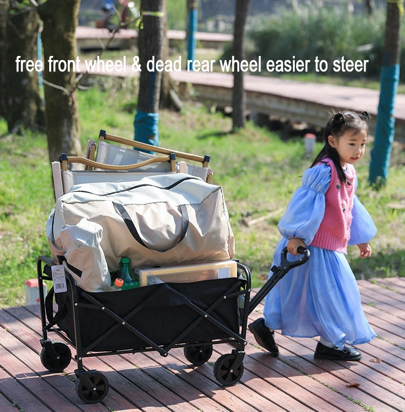 Portable Folding Kids Wagon Trolleys Outdoor Camping Beach Wagon Cart