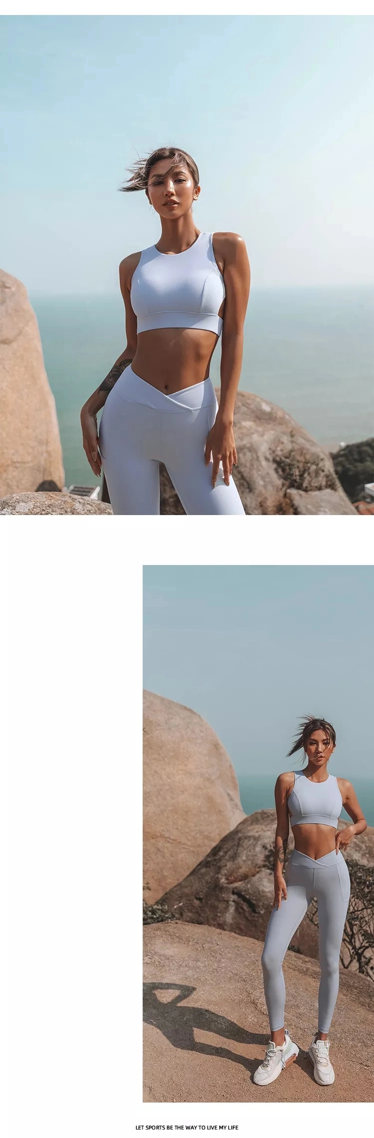 Original Designs Sports Wear Women&prime;s Yoga Fitness Gym Set Breathable Squat Proof Yoga Wear Leggings