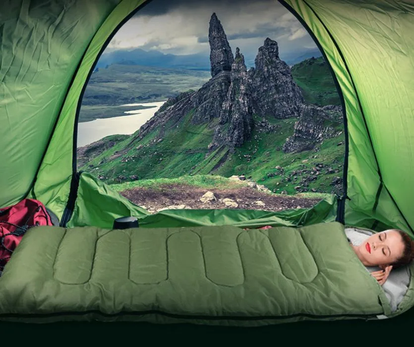 Multi Color Outdoor Camping Waterproof Lightweight Envelope Sleeping Bag