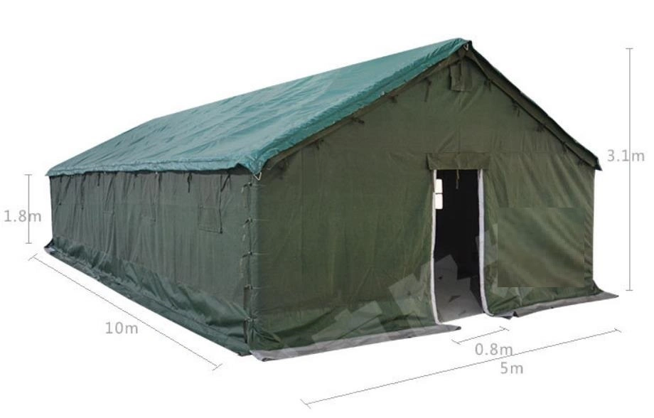 10-50 Man Waterproof Winter Canvas Military Style Tent Army Style Tent