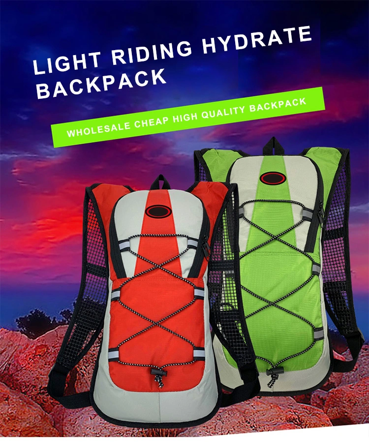 Fashion Custom Waterproof Riding Bicycle Hydration Pack Bags Outdoor Hiking Cycling Hydration Backpack with Water Bladder
